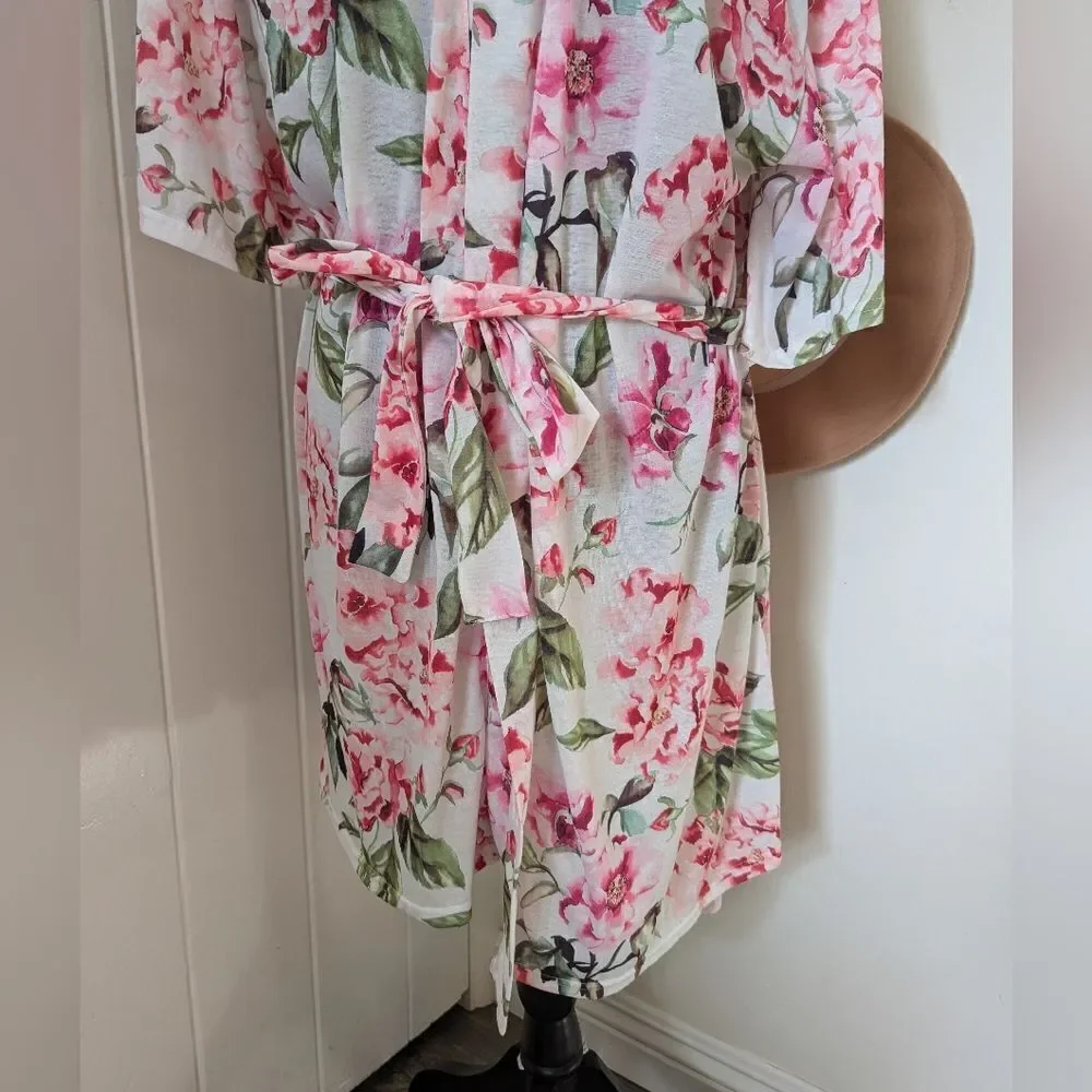 Show Me Your Mumu Floral Coverup Robe Coastal Cowgirl Romantic Beachy Chic